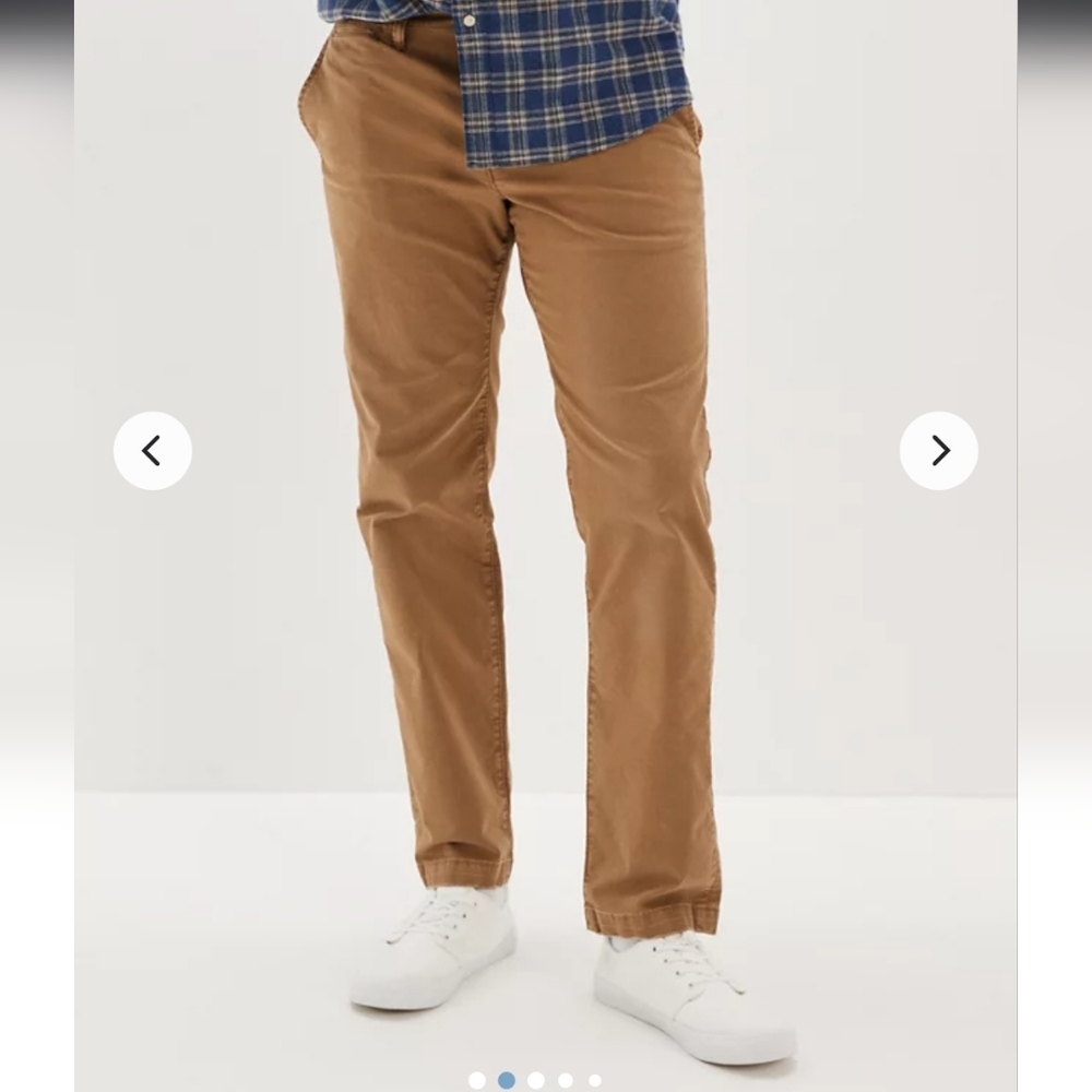 AE Flex Original Straight Lived In Khaki 28×32